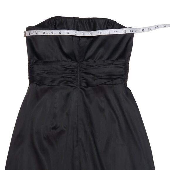 Dusk Black Strapless Cocktail Dress Sz 4 - Picture 8 of 12
